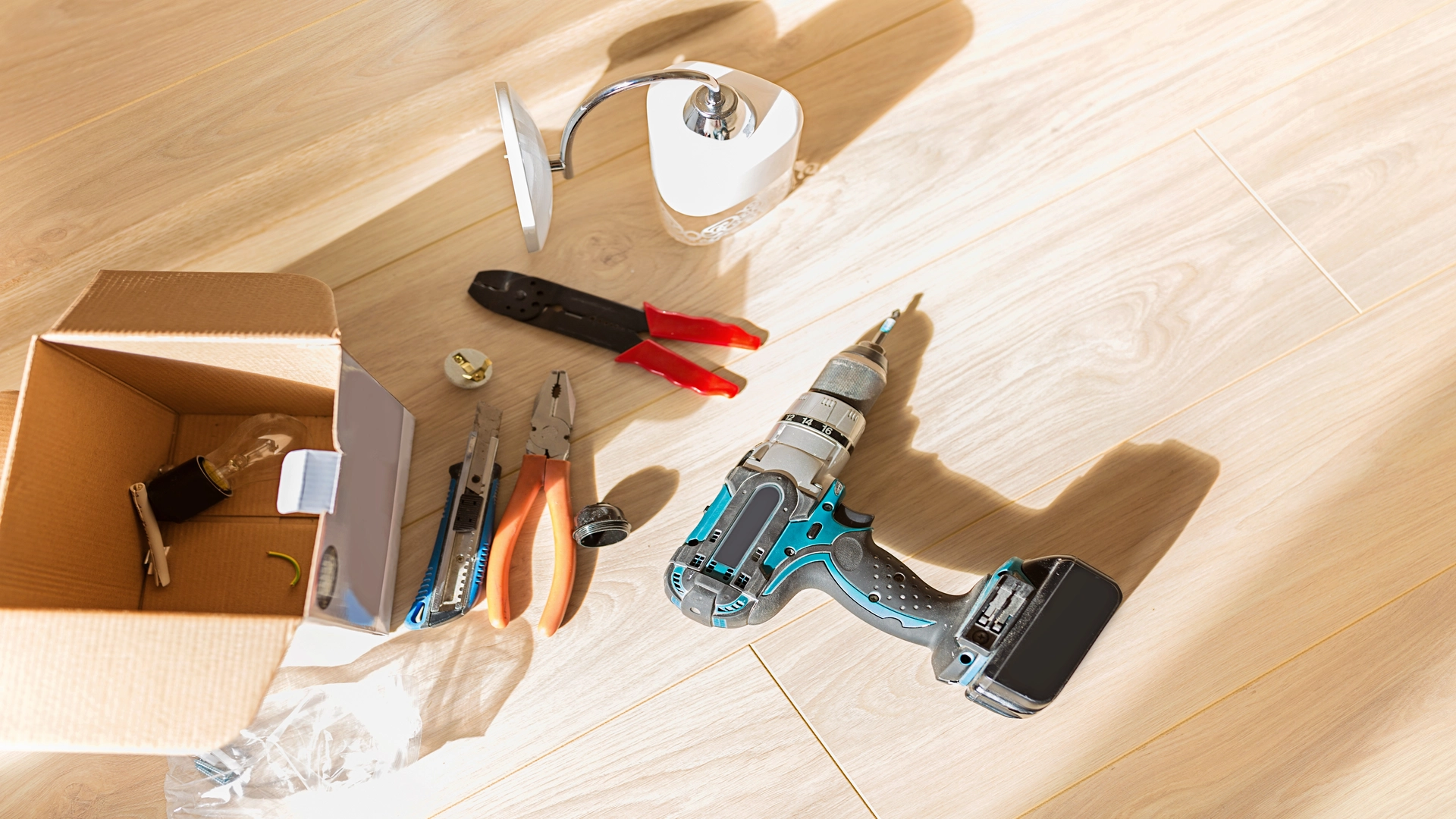 Tools to repair cracks in basement floor